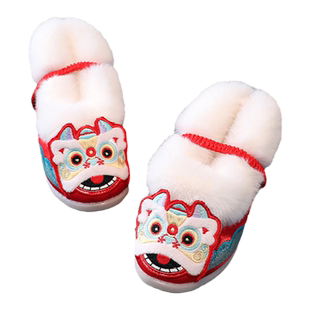 玛芙丽虎头鞋婴儿周岁儿童男童宝宝千层底老虎鞋男女周岁唐装鞋子