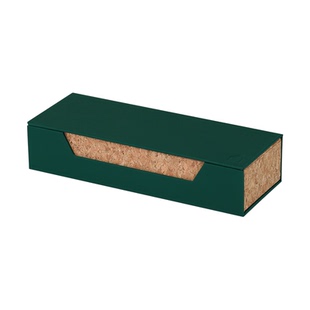 新上环保软木文具盒高级感便携原木包收纳盒触感眼镜盒磁吸笔袋盒