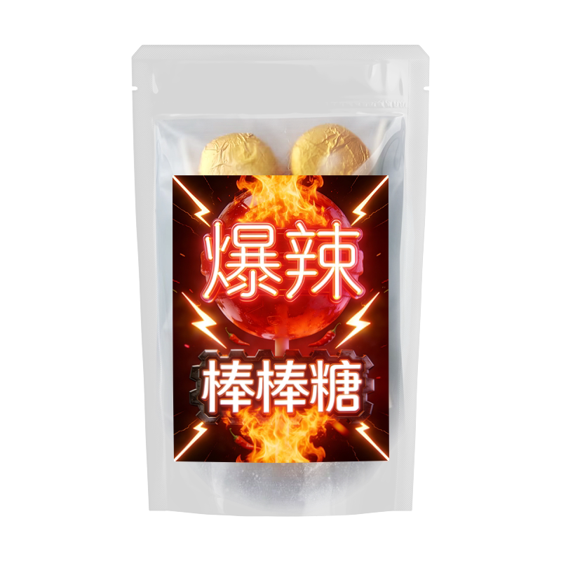 IIUAA正品超辣爆辣棒棒糖死神辣变态辣魔鬼辣棒糖死亡地狱辣零食