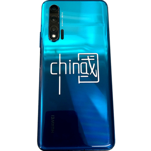 个性中国红CHINA爱国心金属贴 中国梦立体文字笔记本手机金属贴纸