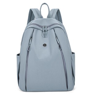尼龙布双肩包百搭大容量旅行背包女大学生书包日常通勤包干湿分离