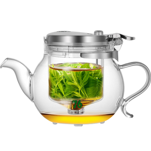 台湾76飘逸杯全玻璃内胆可拆洗家用泡茶壶茶水分离过滤冲茶器茶具