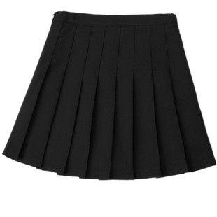 tb学院风百褶裙女秋冬大码半身裙胖mm松紧腰a字显瘦jk短裙子高腰