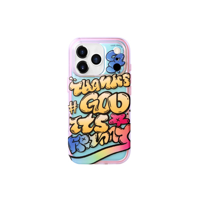 壳空间原创TGIF手机壳适用苹果17/16iPhone15promax外壳14小众13新款涂鸦小众高级设计感不会撞壳全包防摔