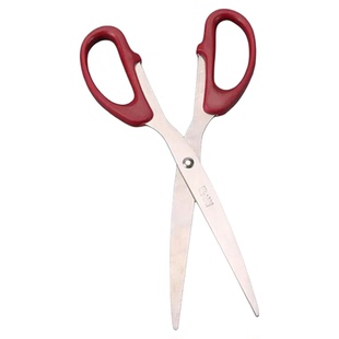 晨光剪刀家用办公专用高颜值厨房锋利耐磨加厚不锈钢剪刀学生手工剪纸美工不粘胶升级加长大号多功能红色剪子