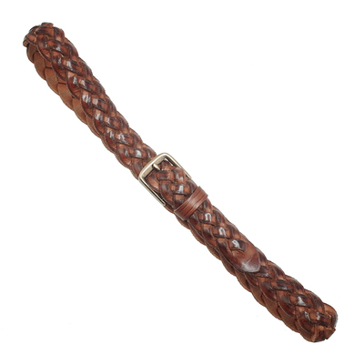 纯手工头层牛皮休闲风编织皮带