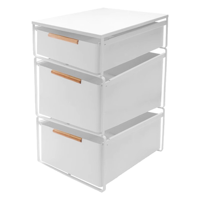 衣柜拉篮抽屉式带滑轨分层收纳盒