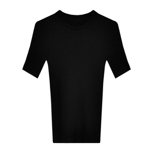 因由 高支无缝一体圆领中袖修身显瘦弹力半袖针织打底衫上衣女