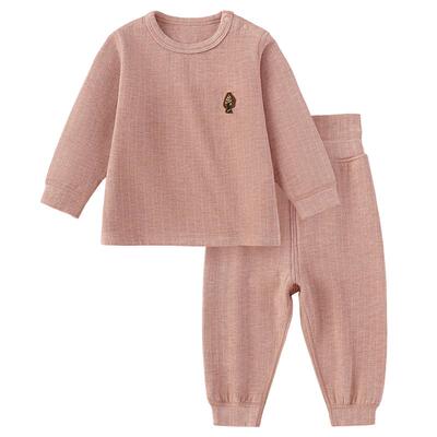 [限时回馈价]babylove男女宝宝内衣套装春秋加厚保暖家居服两件套