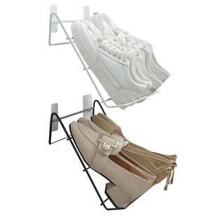 放鞋的架子铁艺鞋架墙上壁挂式卫生间门后出租屋宿舍门上简易鞋架