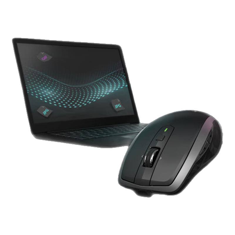 罗技MX anywhere2S无线蓝牙双模办公鼠标可充电MAC电脑笔记本女生