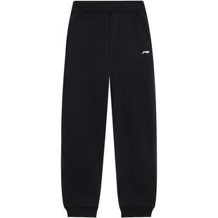 李宁儿童加绒运动卫裤2025新款秋冬款冬季男童装棉裤中大童女裤子