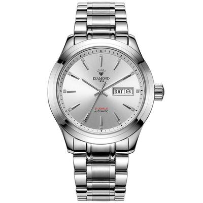 老上海钻石牌手表复古腕表真皮带怀旧国表152正品简约男式机械表