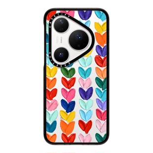 CASETiFY新品强韧防摔透明黑色框适用华为Pura80Pro手机壳p80+/P80Ultra时尚潮牌小众简约高端全包保护套潮牌