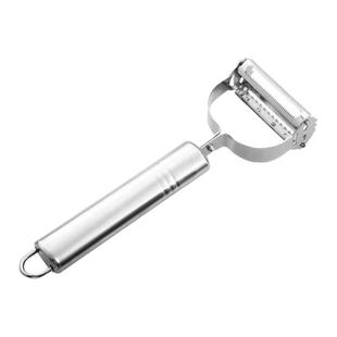 不锈钢削皮刀家用多功能刮皮刀水果蔬菜瓜刨土豆削皮器刨丝神器