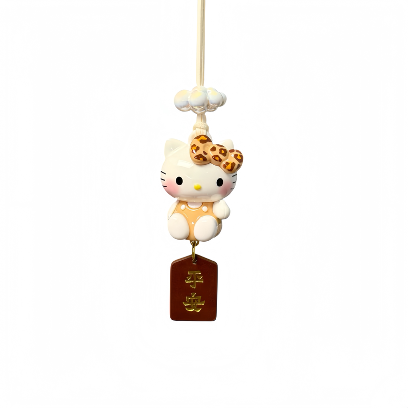 正版HelloKitty车载挂件豹纹凯蒂猫汽车装饰品挂饰新车礼物送朋友
