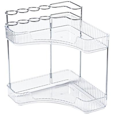 转角牙刷置物架带收纳