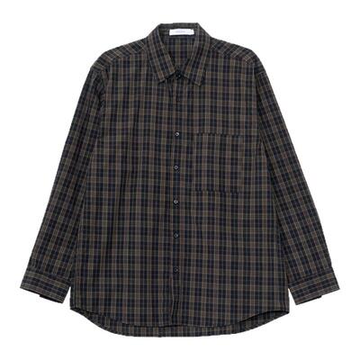 Holocene氛围感格子衬衫男