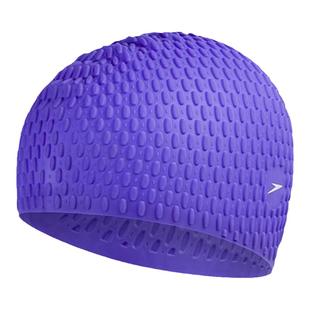 Speedo速比涛泡泡硅胶专业成人泳帽舒适贴合防水护发游泳帽男女款