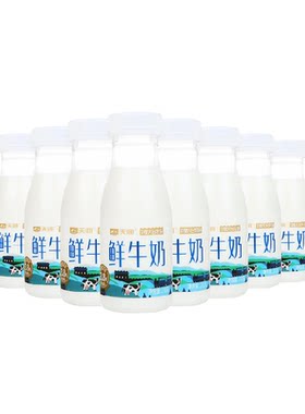 天润新疆香醇鲜牛乳210g*8瓶