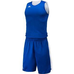 Adidas阿迪达斯篮球服双面穿背心男运动短裤印字组队文化运动背心