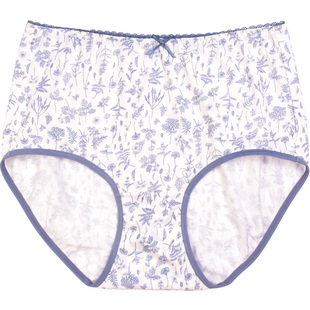 蝶安芬女士内裤夏女薄款全棉纯棉高腰宽松柔软舒适透气包臀平角裤