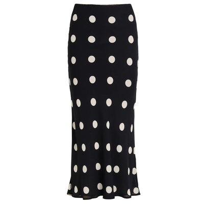 法式设计感波点包臀鱼尾半身裙