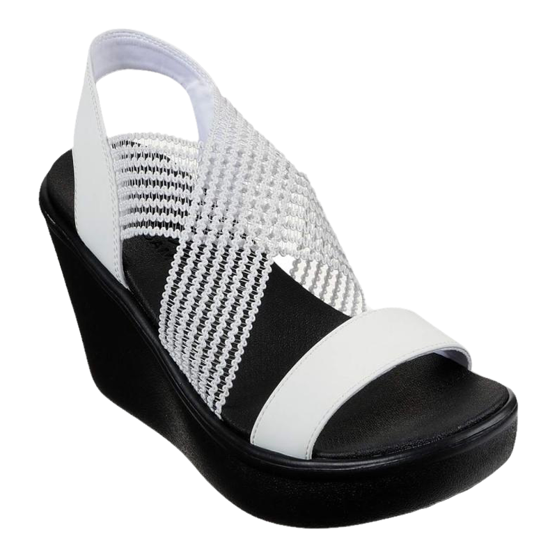 Skechers斯凯奇时装凉鞋穆勒鞋针织一脚蹬拖鞋缓震防滑潮流女正品
