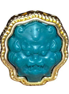 科技松兽面背云侧挂吊坠文玩配饰