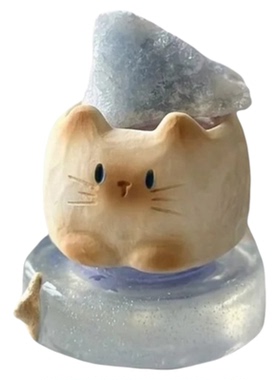 森之物猫猫PAI旋转盲盒手办摆件
