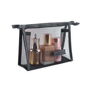 透明网纱化妆包2024新款口红补妆卡包女便携大容量收纳袋旅行随身