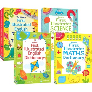 Usborne First Illustrated Science English Thesaurus Maths Dictionary 儿童英语图解词典 科学 数学 英语 同义词 英文原版进口