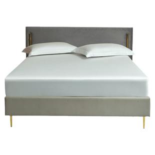 高支贡缎抗菌加高床笠纯棉单件白色床罩1米5X200cm厚床垫套保护罩