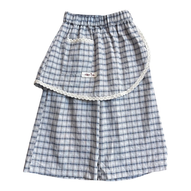 女童夏季清新纯棉短袖屁帘裤套装