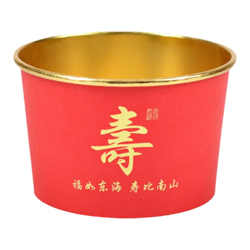 寿宴金箔餐具套装丨喜庆一次性品