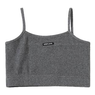 女童吊带背心夏季薄款外穿大童夏装洋气百搭吊带衫儿童短款上衣潮