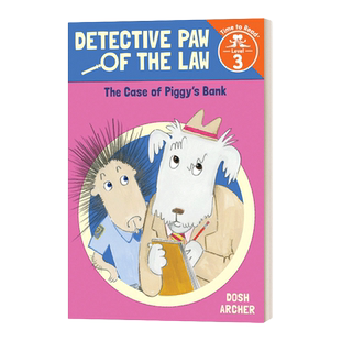 英文原版 Case of Piggy's Bank Detective Paw of the Law Time to Read  Level 3 小猪的存钱罐 英文版 进口英语原版书籍