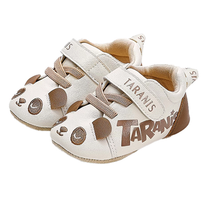 泰兰尼斯秋季新款新生婴儿鞋0到6个月步前鞋男宝宝防滑软底卡通鞋