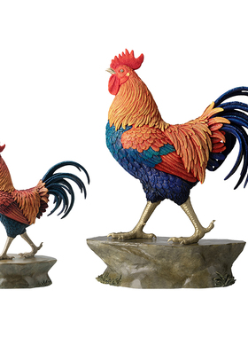 全黄铜摆件铜鸡家居装饰