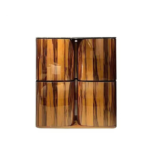 意式轻奢高级感酒柜别墅豪宅客厅高端餐边柜简约设计师实木储物柜