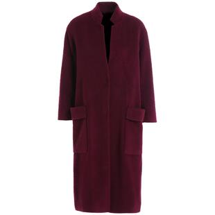 乔万尼商场同款冬季羊毛呢修身气质显瘦保暖羊毛长款外套EL4A563