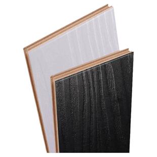 黑白色个性强化复合木地板家用地暖防水耐磨服装店厂家直销12mm