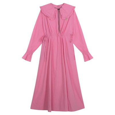 niko and ...连衣裙女2026春季新款甜美2WAY娃娃领收腰长裙586865