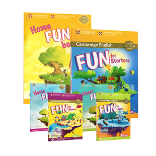 剑桥少儿英语YLE一级官方考试教材 Fun for Starters Movers Flyers 新版剑桥YLE一二三级考级教材儿童听说读写英语教材Cambridge