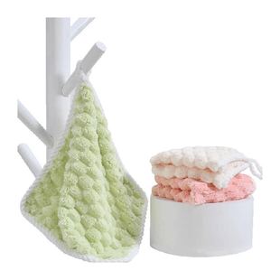 洁丽雅毛巾挂钩方巾A类比纯吸水棉柔软儿童宝宝小毛巾擦手面巾