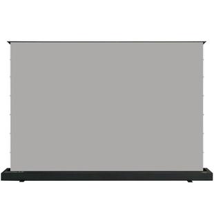 坚果地升电动投影幕布家用投影仪升降菲涅尔抗光布适用于极米当贝自动地拉式金属免打孔地面高清背景布2457