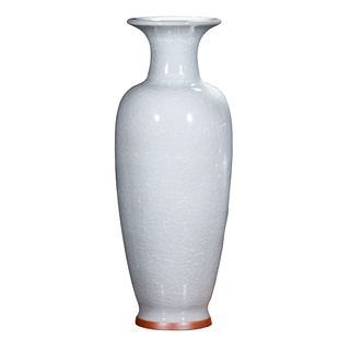 景德镇陶瓷器仿古官窑钧瓷落地大花瓶客厅插花摆件中式家居装饰品