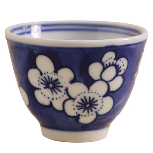 景德镇平价青花陶瓷手绘杯商用冰梅茶杯闻香杯单杯品茗杯茶具家用