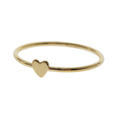 TYUSHA美国14k包金链条小戒指