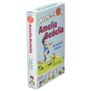 英文原版 Amelia Bedelia I Can Read Box Set #1 Amelia Bedelia Hit the Books 糊涂女佣5册盒装 英文版儿童图书